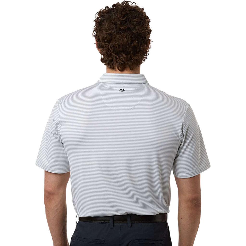 Swannies Men's Glacier White Smith Striped Polo