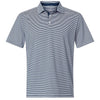 Swannies Men's Navy White Smith Striped Polo
