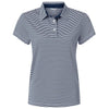 Swannies Women's Navy White Kayla Striped Polo