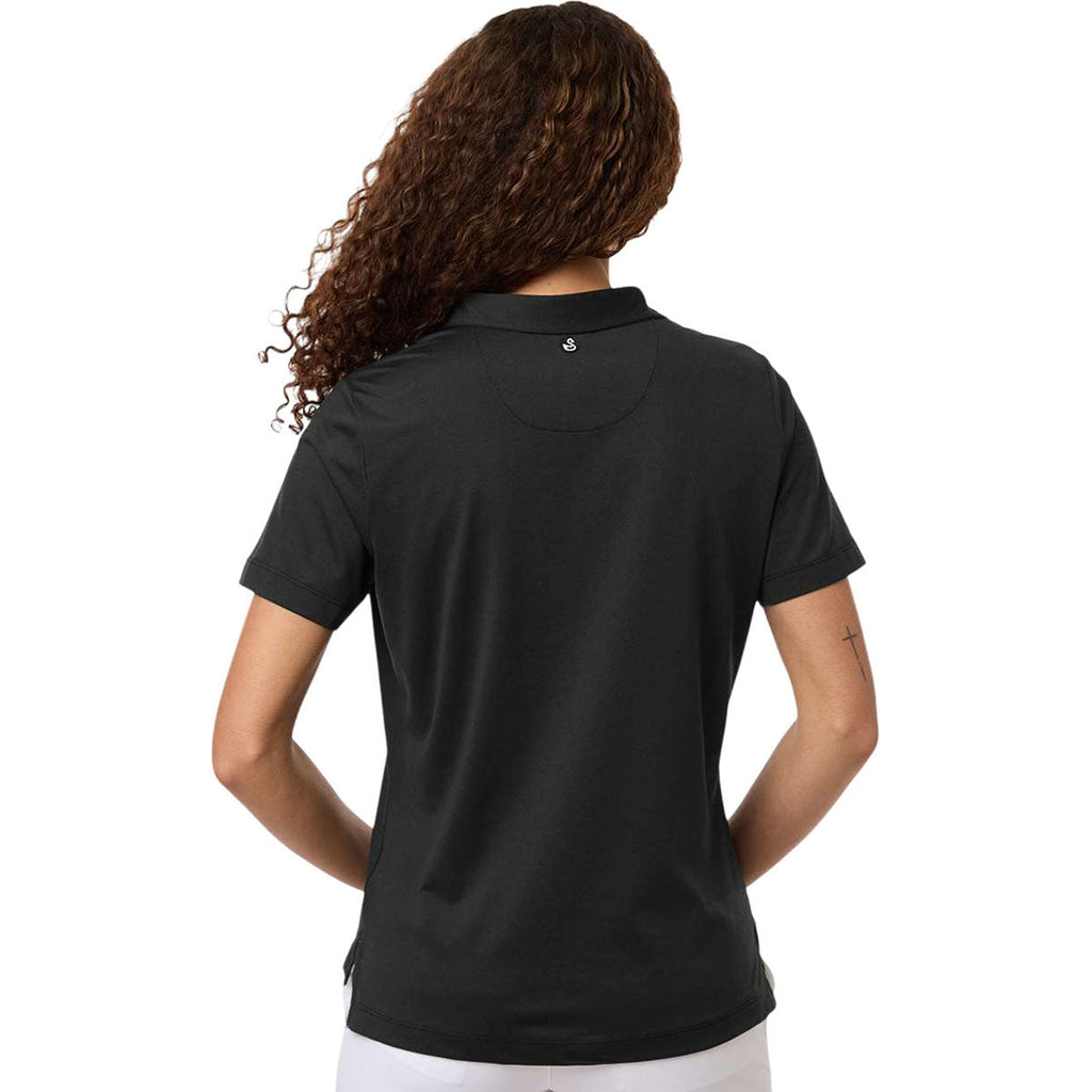 Swannies Women's Black Heather Ella Polo