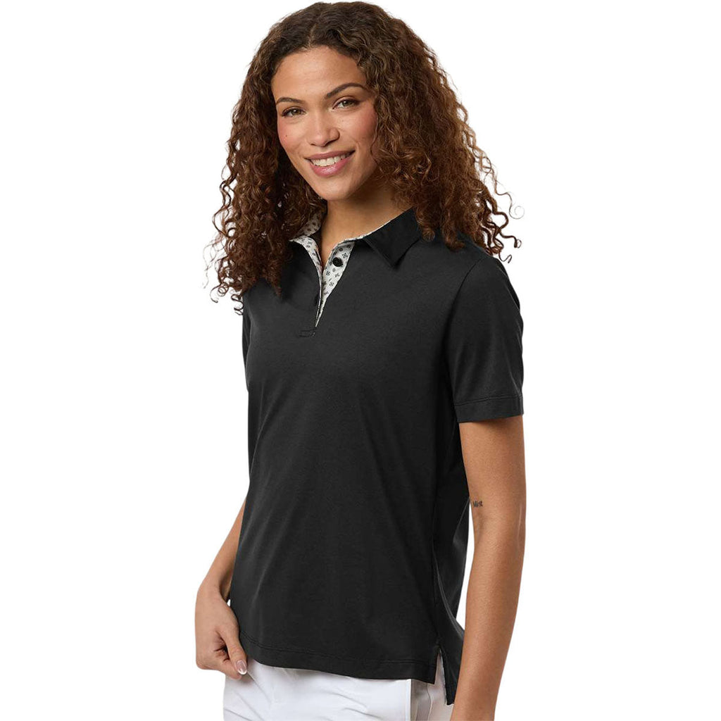 Swannies Women's Black Heather Ella Polo