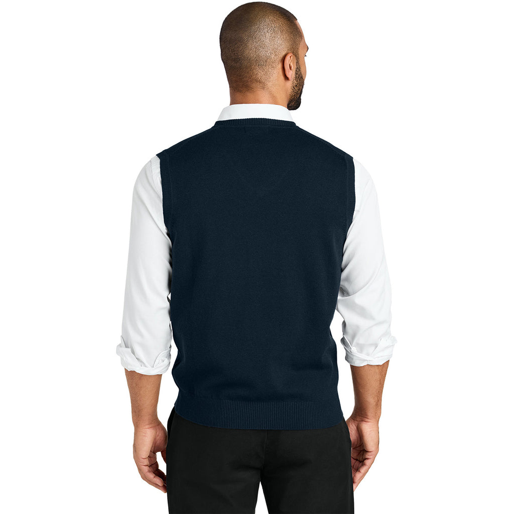 Port Authority Men's River Blue Navy Easy Care Sweater Vest