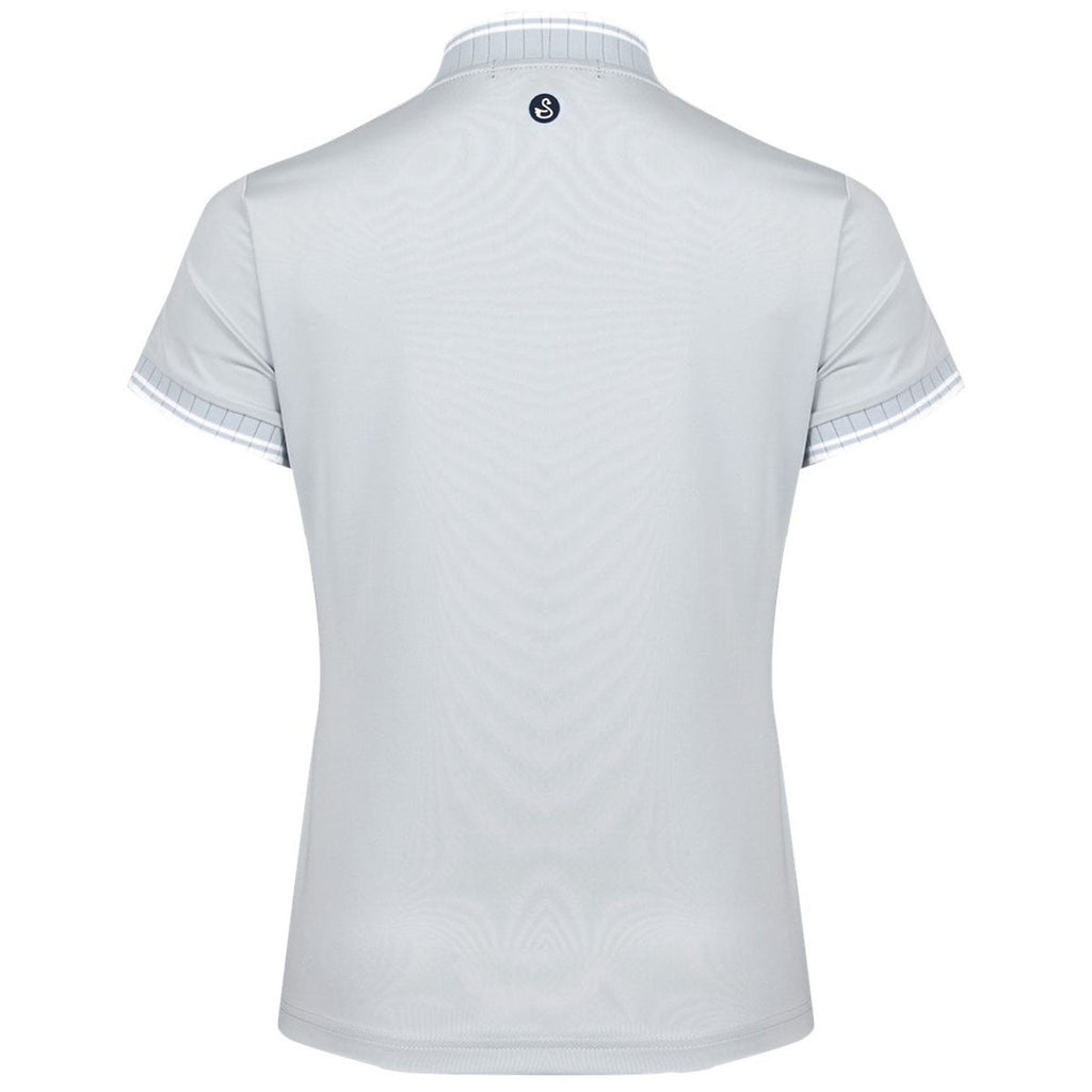 Swannies Women's Grey Tara Tipped Polo