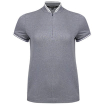 Swannies Women's Navy Heather Tara Tipped Polo