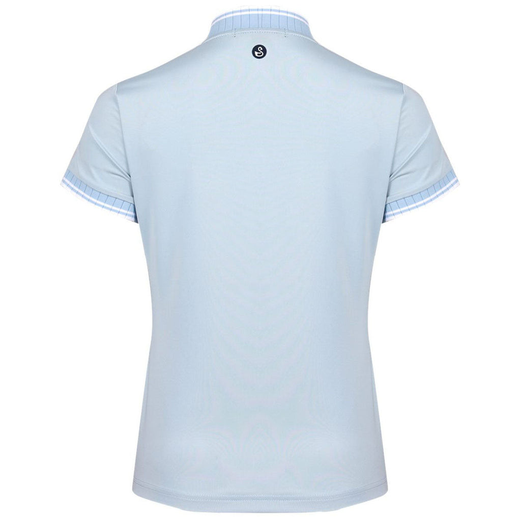 Swannies Women's Sky Tara Tipped Polo