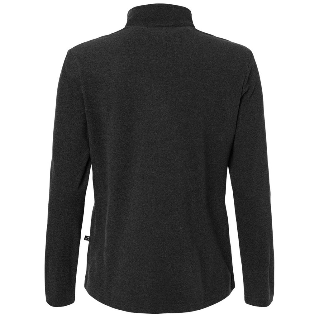 Swannies Women's Black Heather Emily Full-Zip