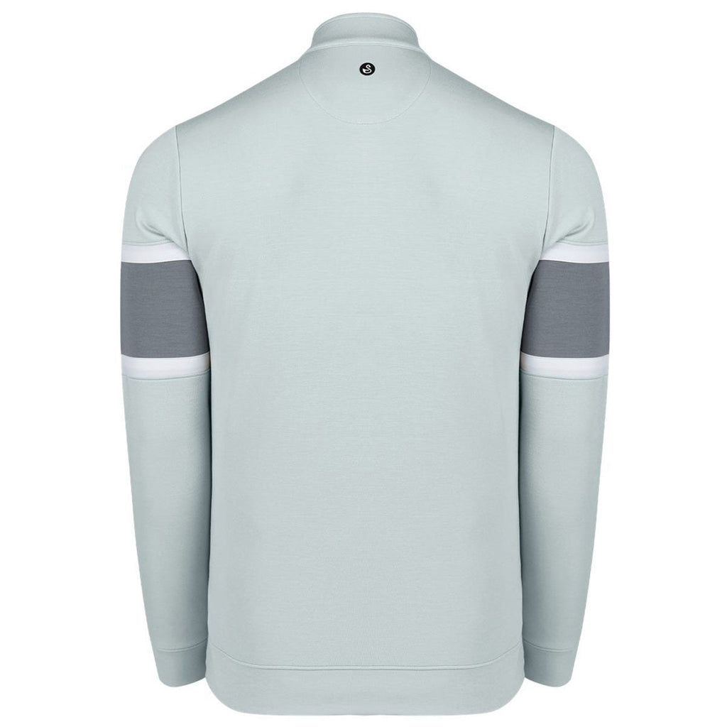 Swannies Men's Glacier/Graphite Own Quarter-Zip Colorblock Pullover