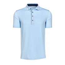 Greyson Men's Wolf Blue/Arctic Saranac Polo