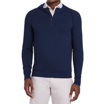 Holderness & Bourne Men's Heathered Navy Tilley Quarter-Zip Hoodie