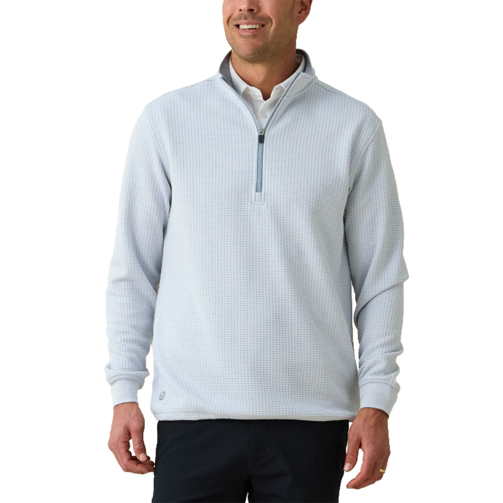 Straight Down Men's Silver Optic Quarter Zip