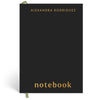 Papier Ink Black Shine Plain Notebook