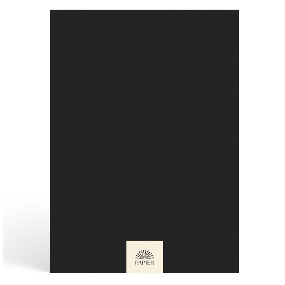 Papier Ink Black Shine Plain Notebook