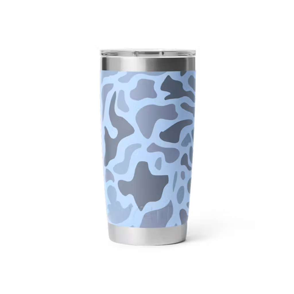 YETI Blue Camo Rambler 20oz Tumbler