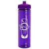 Garyline Transparent Violet Slim Fit Bottle with Push-Pull Lid - 24 oz.