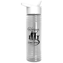 Garyline Clear Slim Fit Bottle with Flip-Straw Lid - 24 oz.