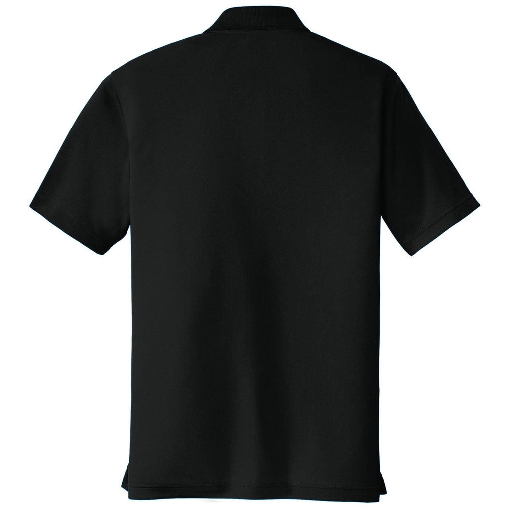 Port Authority Men's Deep Black Tall Dry Zone UV Micro-Mesh Polo