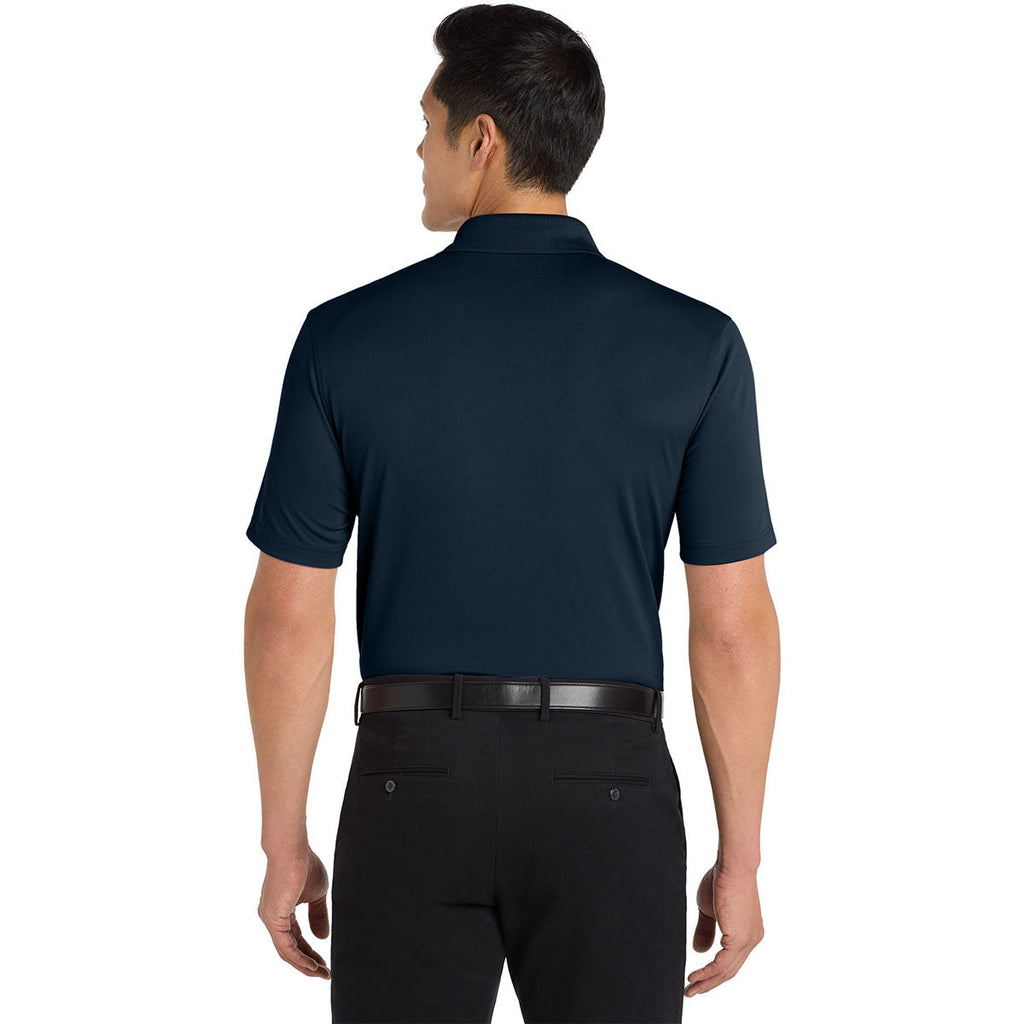 Port Authority Men's River Blue Navy Tall Dry Zone UV Micro-Mesh Polo