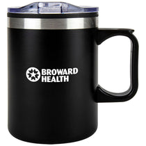 SnugZ Black Eden 14oz. Travel Mug with Handle & Lock Lid