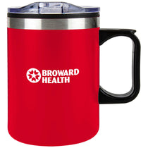 SnugZ Red Eden 14oz. Travel Mug with Handle & Lock Lid