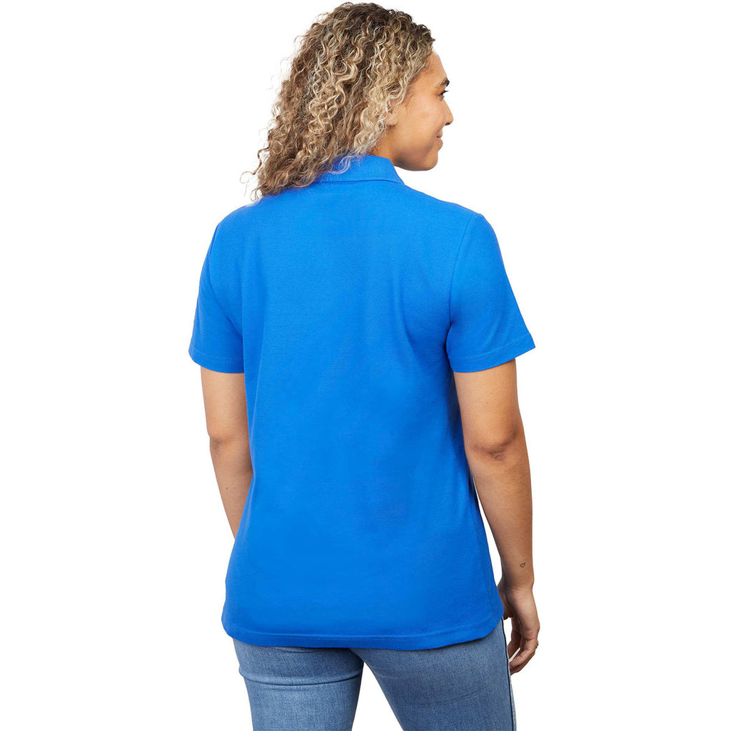 Elevate Women's New Royal Palo Short Sleeve 100% Cotton Pique Polo