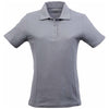 Elevate Women's Steel Grey Palo Short Sleeve 100% Cotton Pique Polo