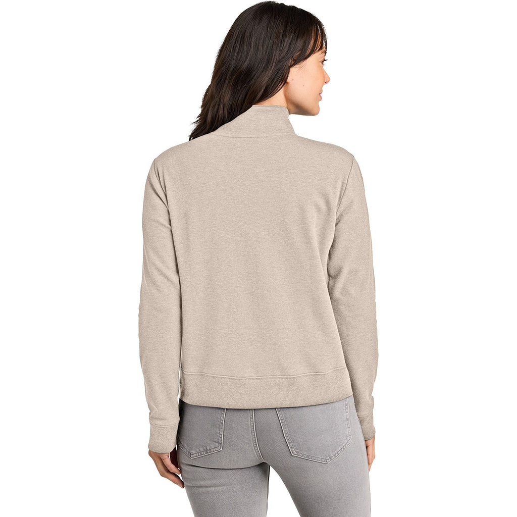 TravisMathew Women's Natural Heather Ocean Villa 1/4-Zip