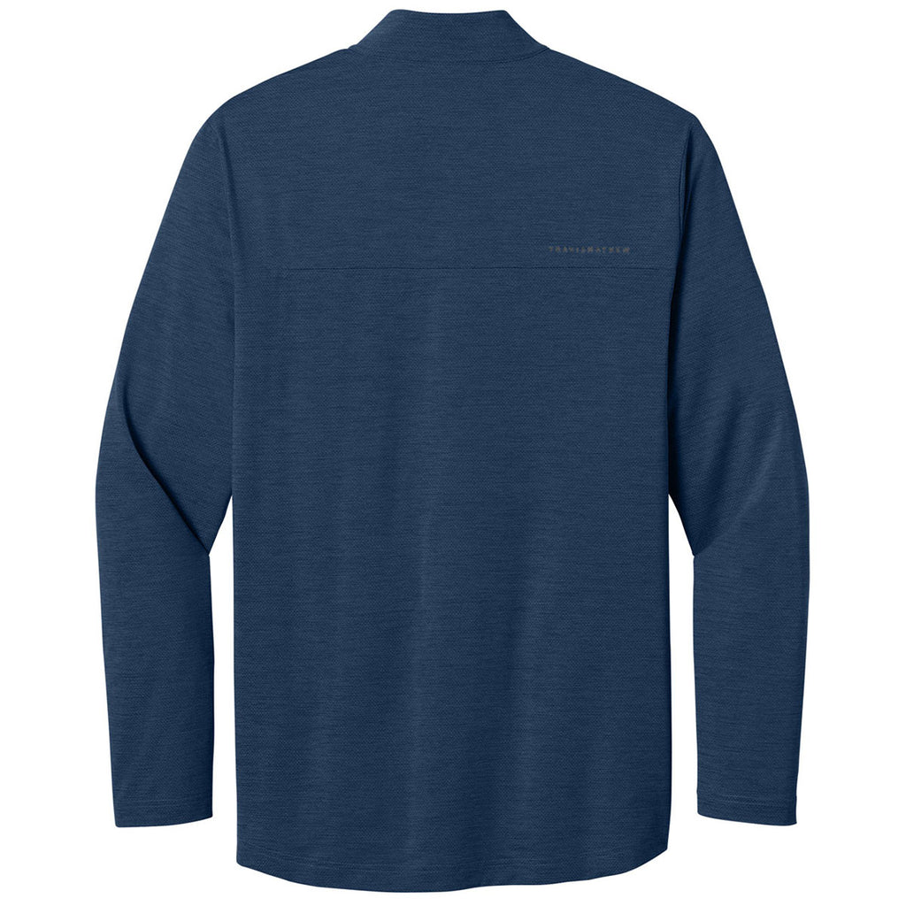 TravisMathew Men's Navy Heather Onward 1/4-Zip
