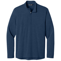 TravisMathew Men's Navy Heather Onward 1/4-Zip