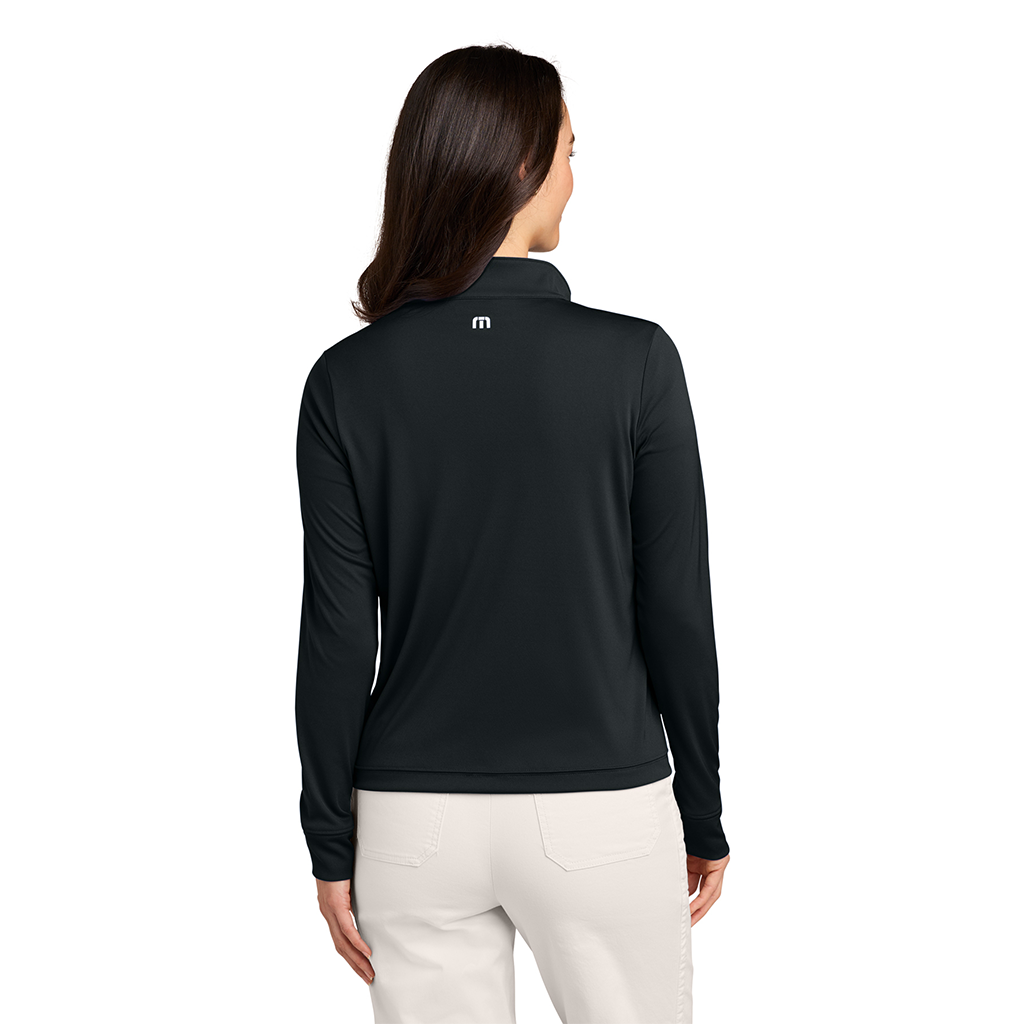 TravisMathew Black Women's Coto 1/2-Zip