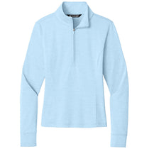 TravisMathew Women's Airy Blue Heather Onward 1/2-Zip
