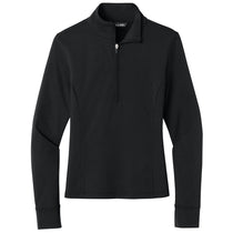 TravisMathew Women's Black Onward 1/2-Zip