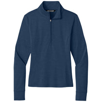 TravisMathew Women's Navy Heather Onward 1/2-Zip