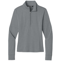 TravisMathew Women's Quiet Shade Grey Heather Onward 1/2-Zip