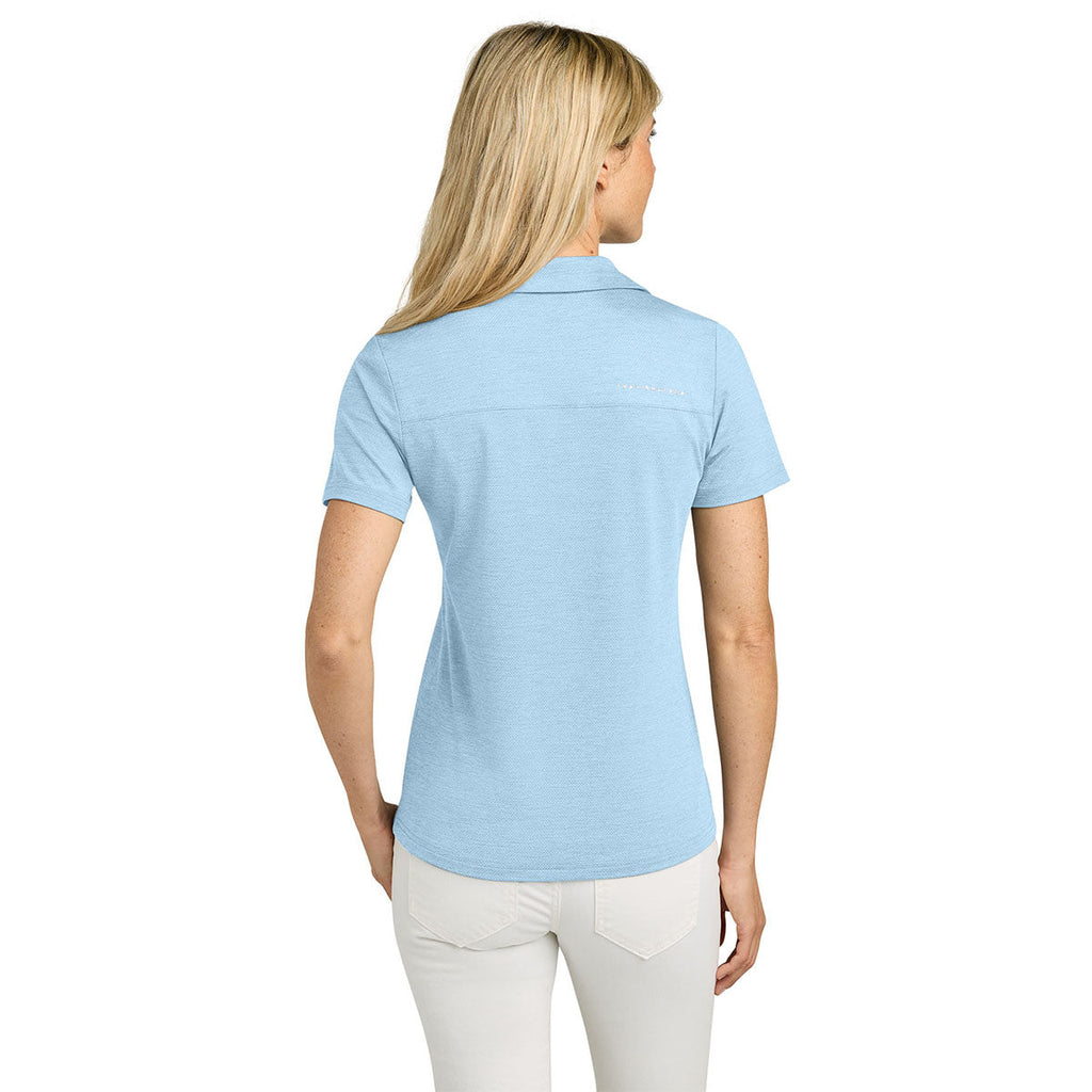 TravisMathew Women's Airy Blue Heather Onward Polo