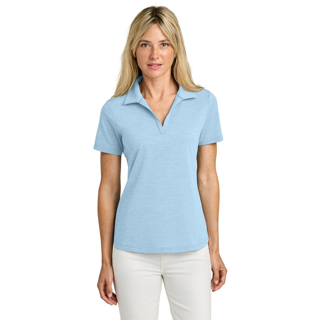 TravisMathew Women's Airy Blue Heather Onward Polo