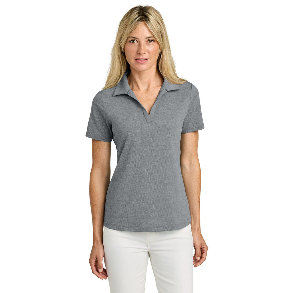 TravisMathew Women's Quiet Shade Grey Heather Onward Polo