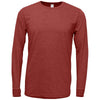 BAW Unisex Cardinal Tri-Blend T-Shirt Long Sleeve