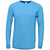 BAW Unisex Columbia Blue Tri-Blend T-Shirt Long Sleeve