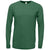 BAW Unisex Dark Green Tri-Blend T-Shirt Long Sleeve