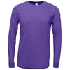 BAW Unisex Purple Tri-Blend T-Shirt Long Sleeve