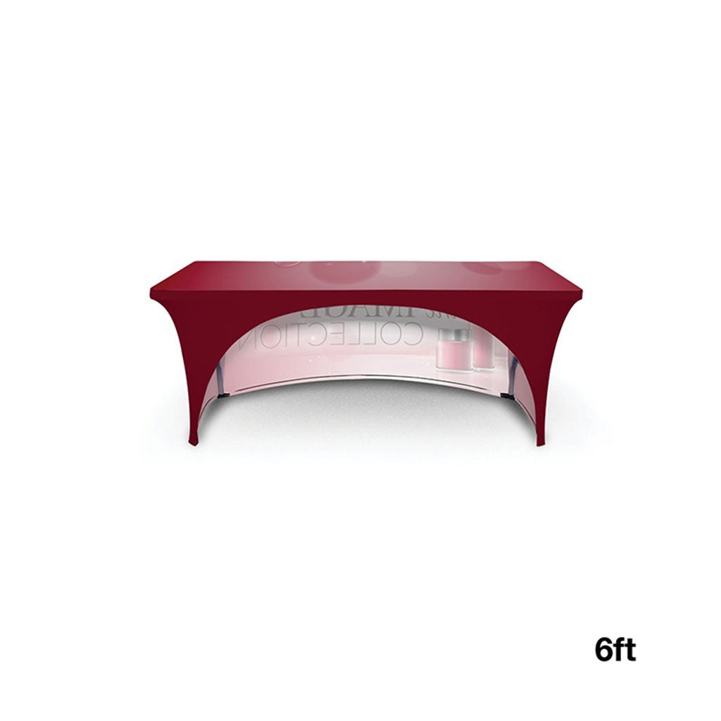 DisplaySplash Multi-Colored 6' Stretch Open Back Table Cover