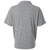 Team 365 Men's Black Heather/White Relay Heathered Stripe Polo