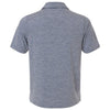 Team 365 Men's Sport Dark Navy Heather/White Relay Heathered Stripe Polo