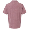 Team 365 Men's Sport Maroon Heather/White Relay Heathered Stripe Polo