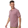Team 365 Men's Sport Maroon Heather/White Relay Heathered Stripe Polo