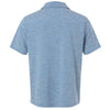 Team 365 Men's Sport Royal Heather/White Relay Heathered Stripe Polo