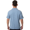 Team 365 Men's Sport Royal Heather/White Relay Heathered Stripe Polo