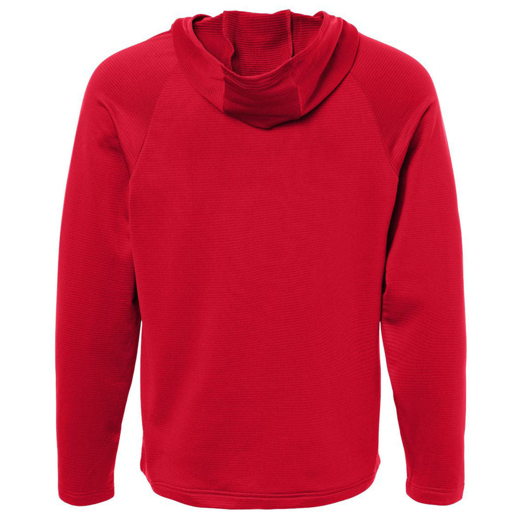Team 365 Men's Sport Red Qualify Quarter-Zip Hooded Pullover