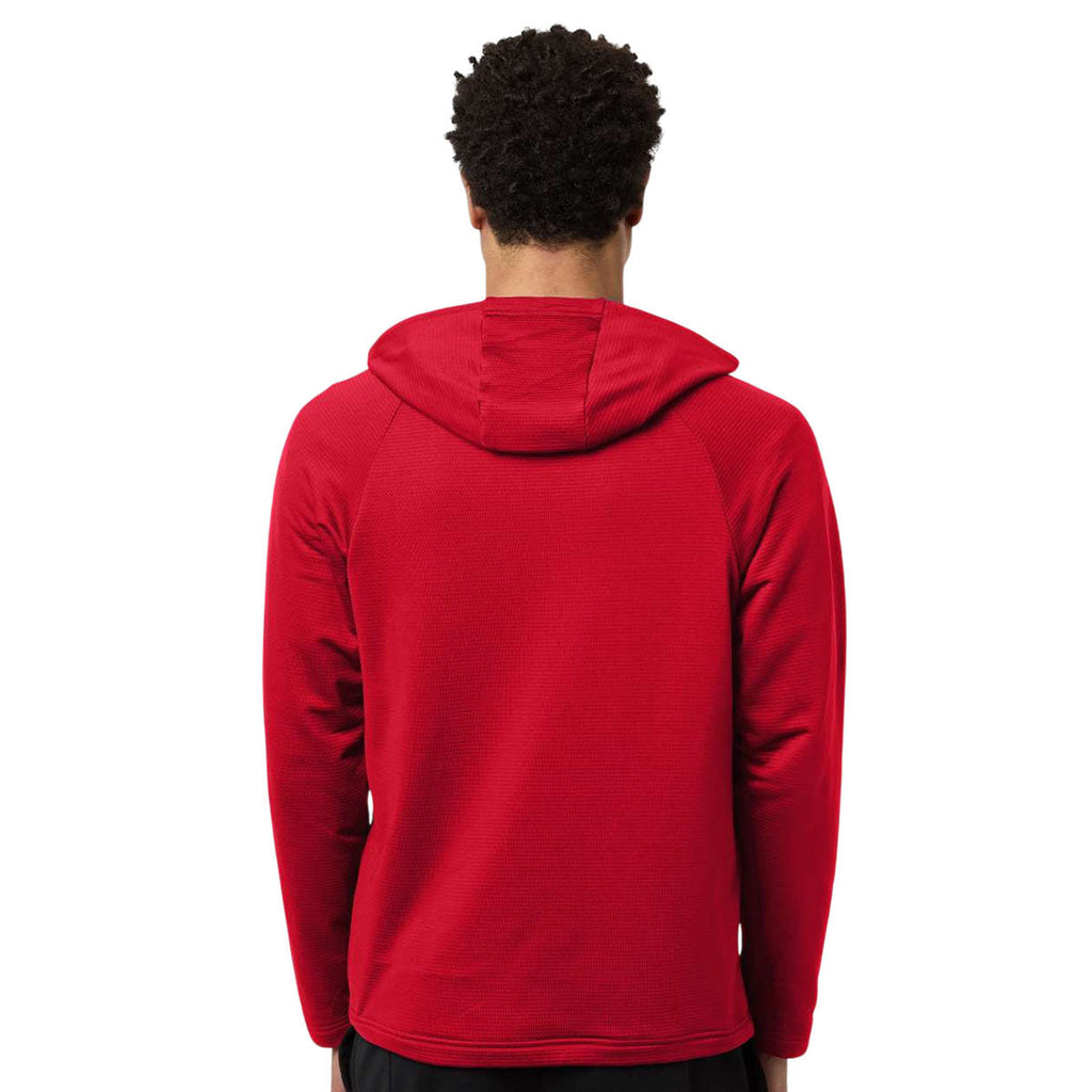 Team 365 Men's Sport Red Qualify Quarter-Zip Hooded Pullover