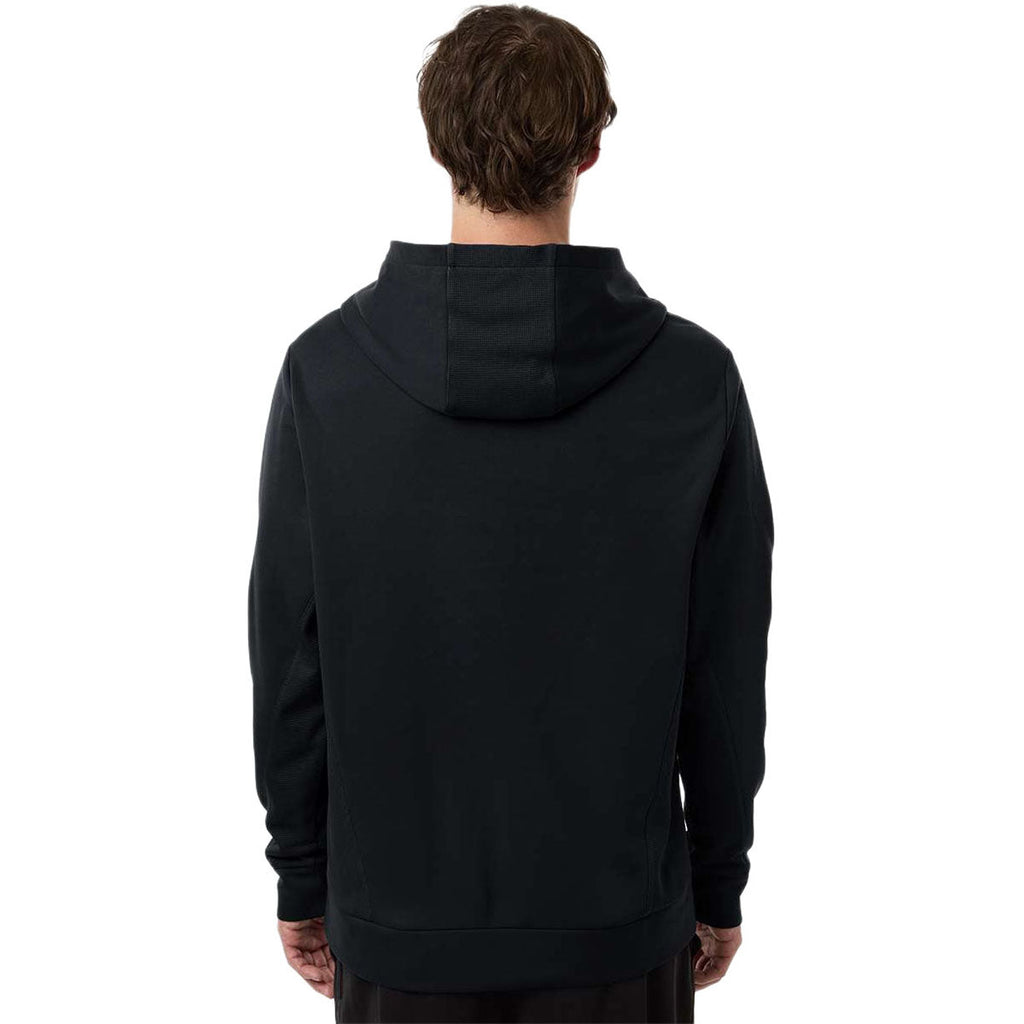 Team 365 Unisex Black Squad Hooded Tech Fleece Pullover
